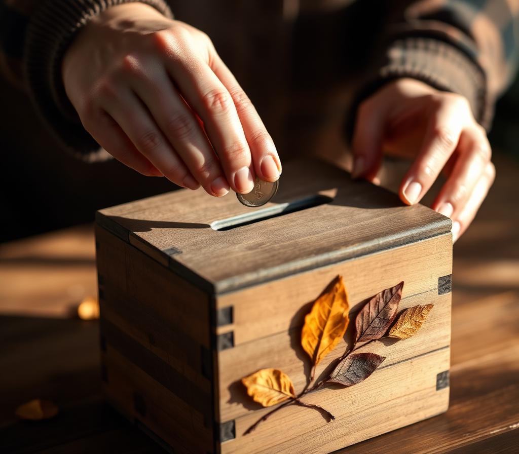 Don déposé dans une boîte en bois